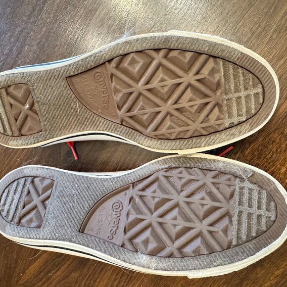 Converse Chuck Taylor All Stars Black Purple Hearts Size 6 - Picture 9 of 9